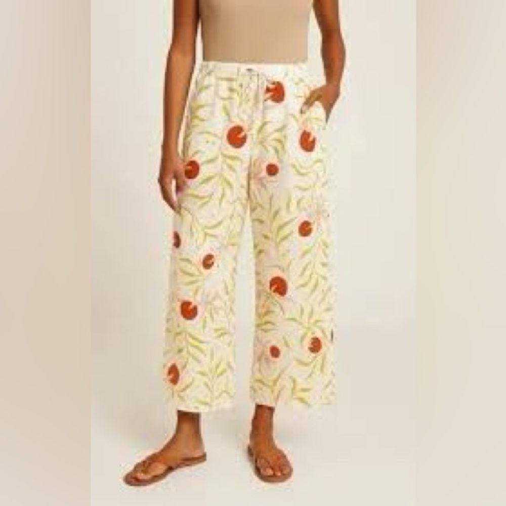 Calypso‎ St. Barth 100% linen casual pants beach loungewear women’s size medium